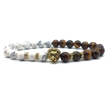 Load image into Gallery viewer, Lion Head Silver Bracelets