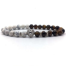 Load image into Gallery viewer, Lion Head Silver Bracelets