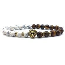 Load image into Gallery viewer, Lion Head Silver Bracelets