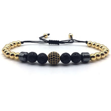 Load image into Gallery viewer, Lava Stone Mens Bracelets