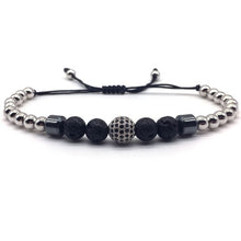 Load image into Gallery viewer, Lava Stone Mens Bracelets