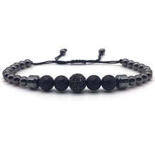 Load image into Gallery viewer, Lava Stone Mens Bracelets