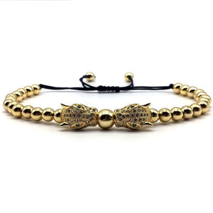Double Leopard Charm Bracelet
